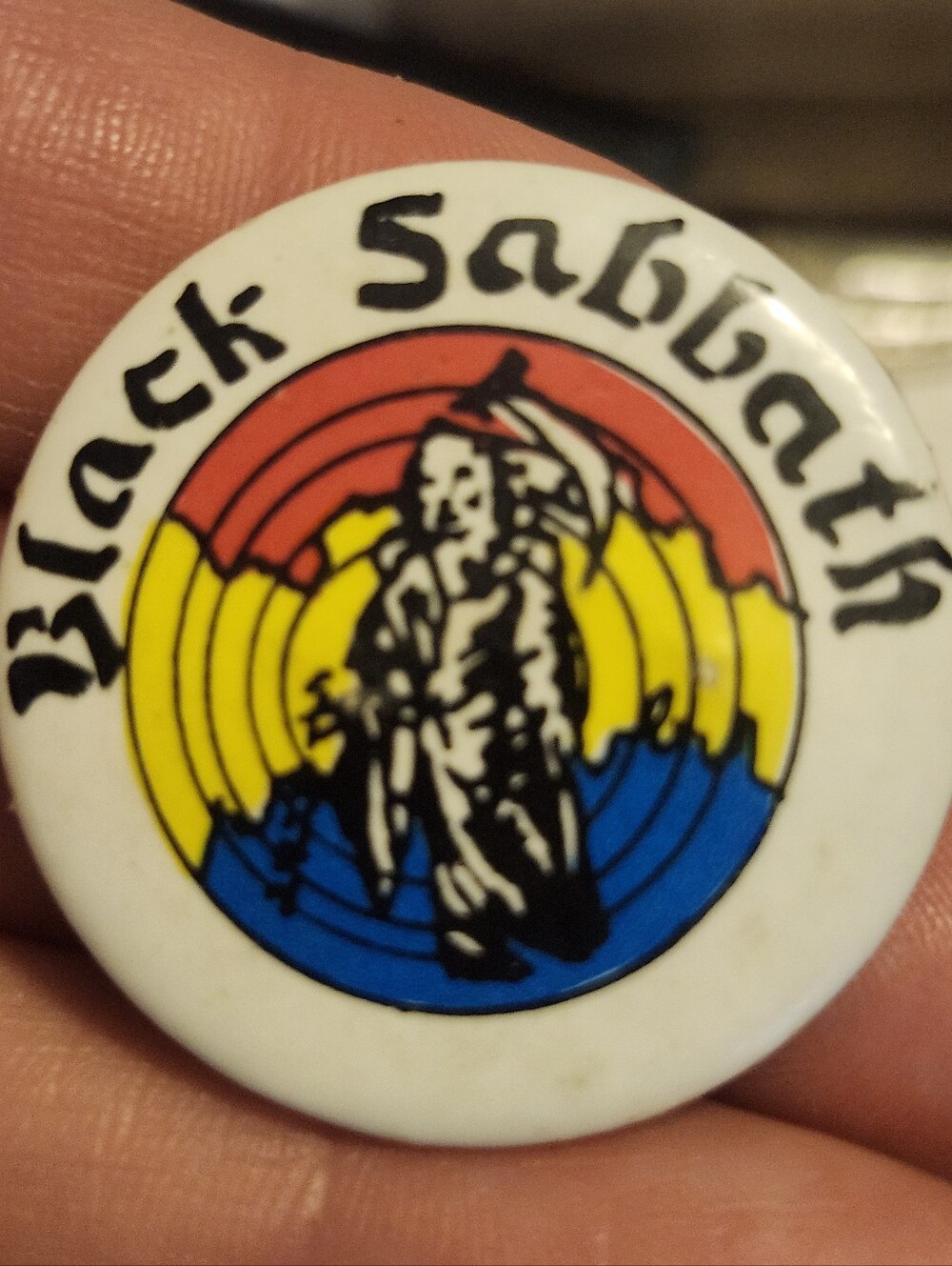 Vtg 1981 Black Sabbath US Tour Concert Pin